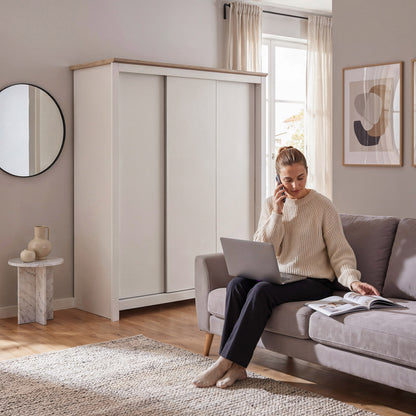 Sliding Wardrobe Milford DF-CF207SWR-3DR-180 - Cashmere