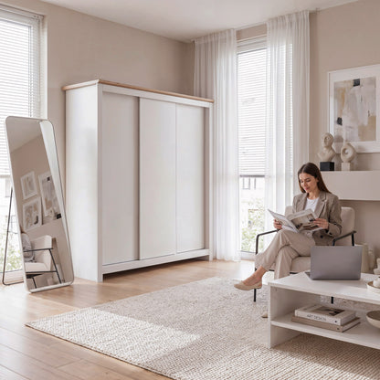 Sliding Wardrobe Milford DF-CF207SWR-3DR-180 - Cashmere