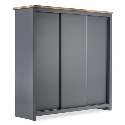 Sliding Wardrobe Milford DF-CF207SWR-3DR-180 - Graphite