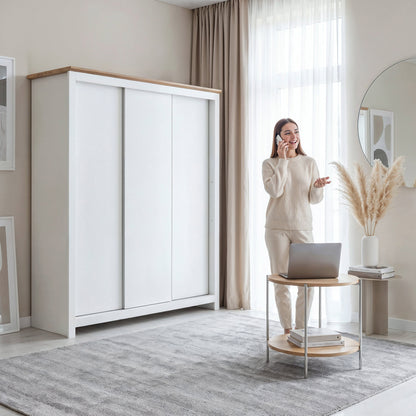 Sliding Wardrobe Milford DF-CF207SWR-3DR-180 - White