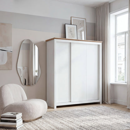 Sliding Wardrobe Milford DF-CF207SWR-3DR-180 - White