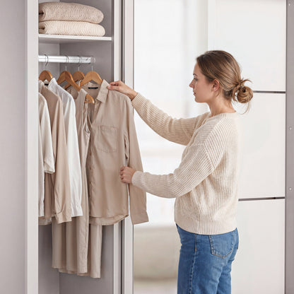 Sliding Wardrobe Milford DF-CF209SWR-3DRM-180 with Mirror - White