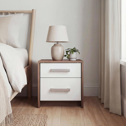 Bedside Table Oakridge DF-CF300BST-2D - White / Oak