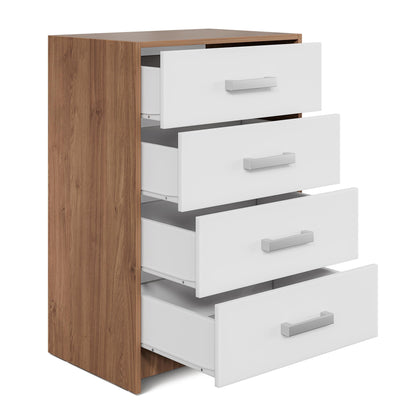 Chest of Drawers Oakridge DF-CF301CH-4D - White / Oak