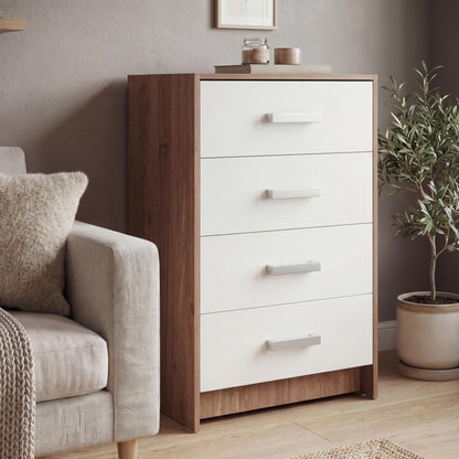 Chest of Drawers Oakridge DF-CF301CH-4D - White / Oak