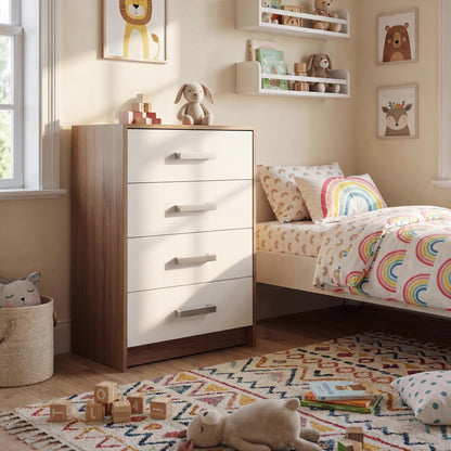 Chest of Drawers Oakridge DF-CF301CH-4D - White / Oak