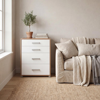 Chest of Drawers Oakridge DF-CF302CH-4D - White / Oak