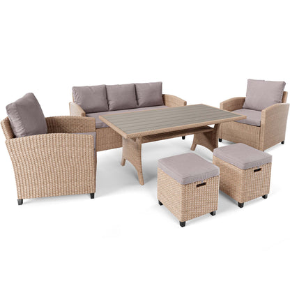 GENOVA garden furniture DV-012GF - Beige/Light Grey
