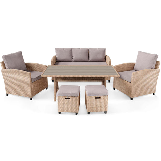 GENOVA garden furniture DV-012GF - Beige/Light Grey