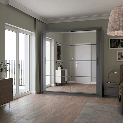 Wardrobe DAKOTA 203 Graphite