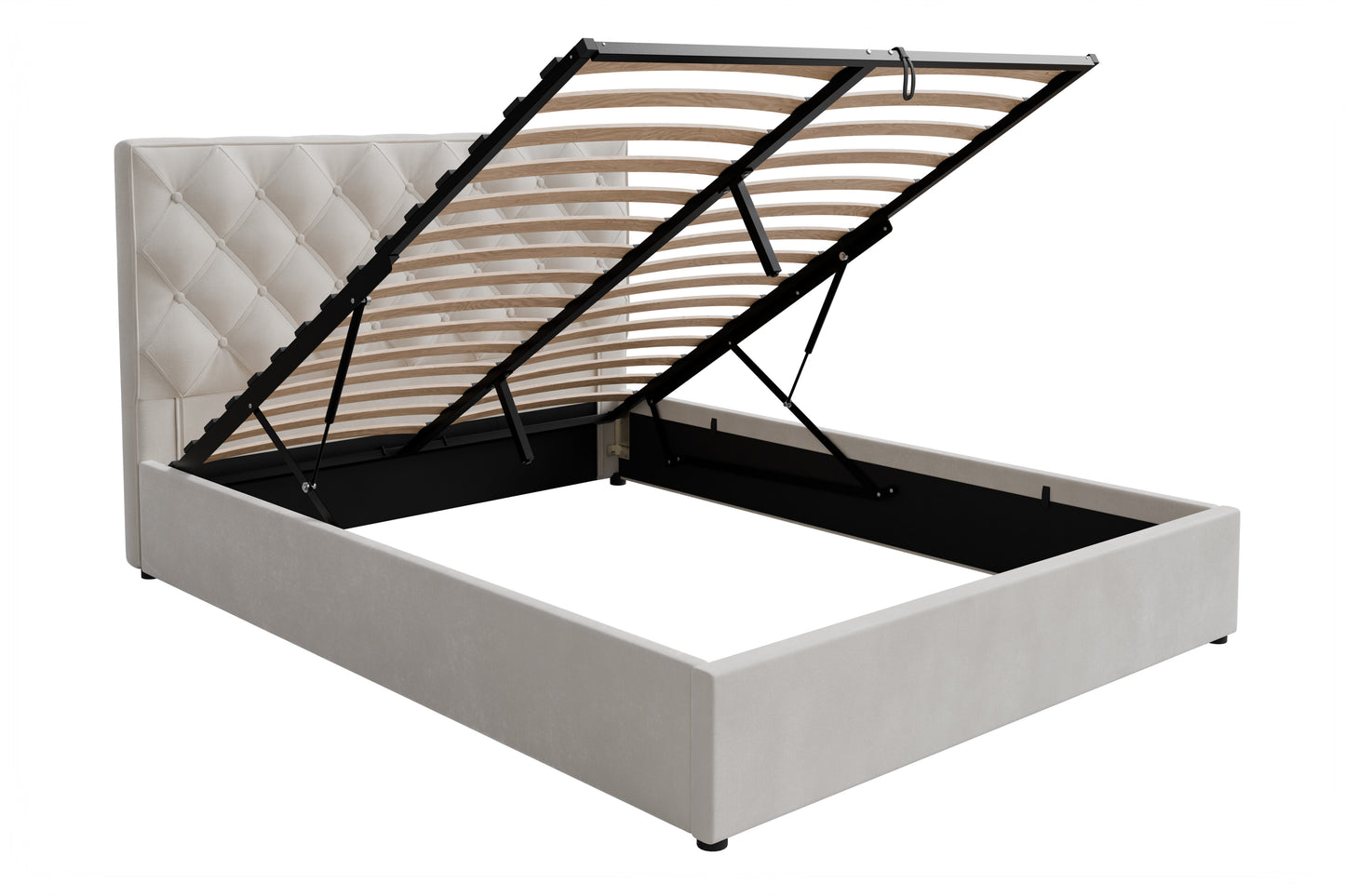 Bed  Ethan DF-202UOB_K - Cream-Beige