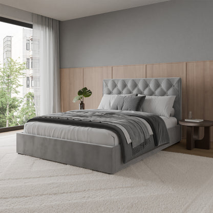 Bed  Ethan DF-202UOB_K - Grey