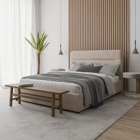Bed  Everett DF-207UOB_K - Beige