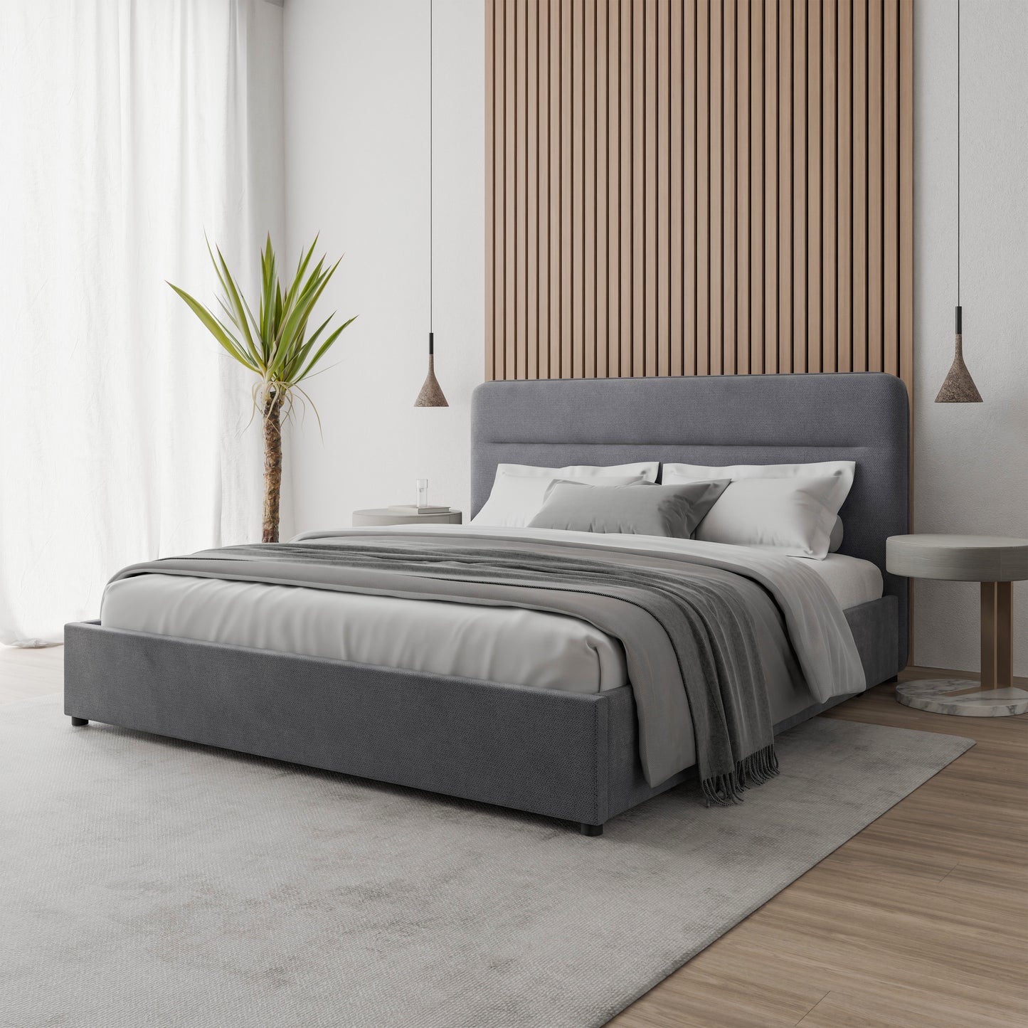 Bed  Everett DF-207UOB_SK - Grey