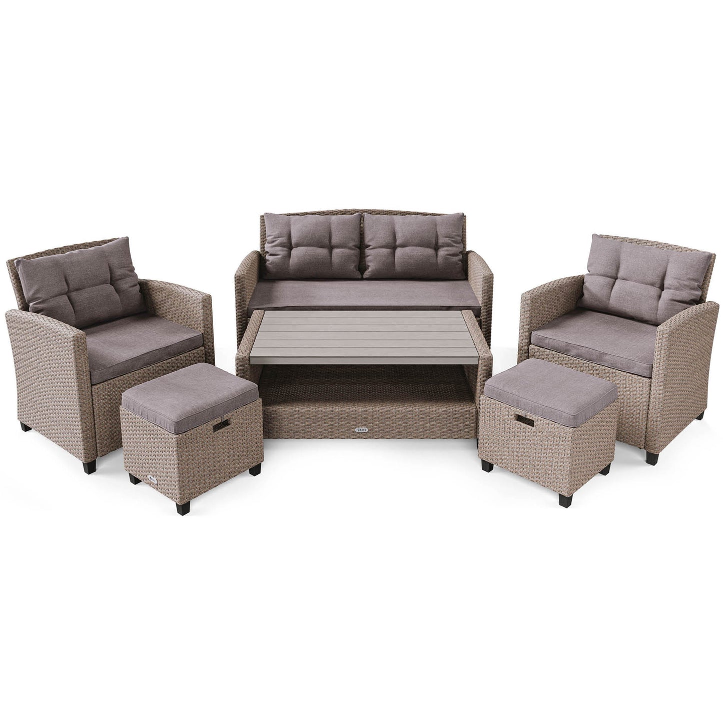 FIRENZE garden furniture DV-016GF - Beige/Light Grey