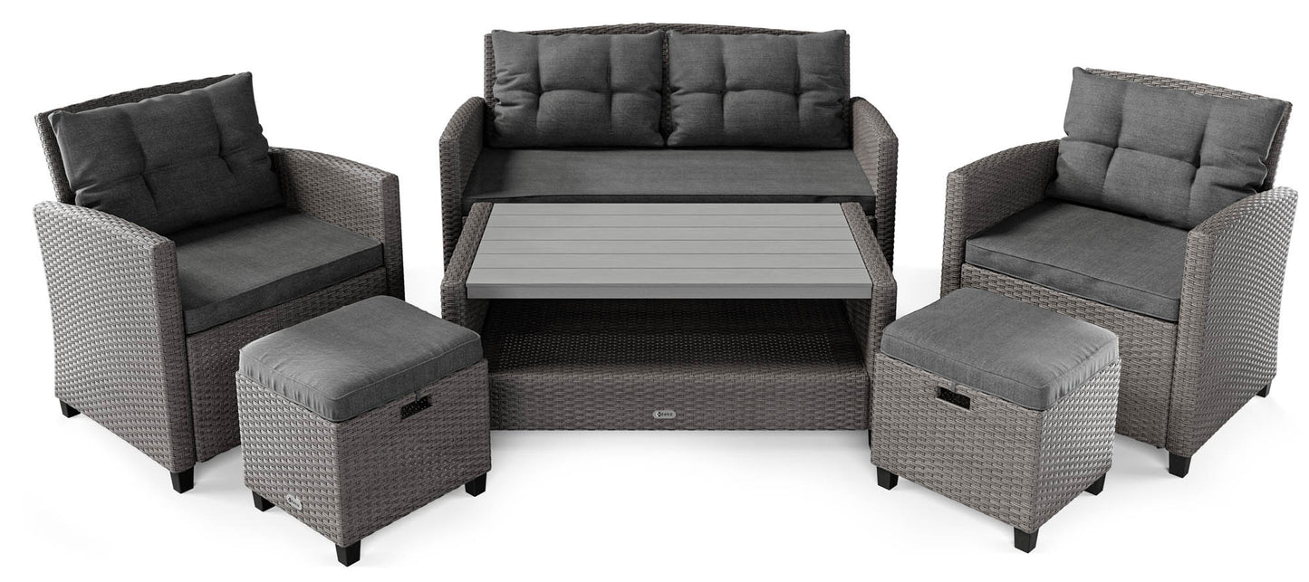 FIRENZE garden furniture DV-016GF - Grey/Graphite