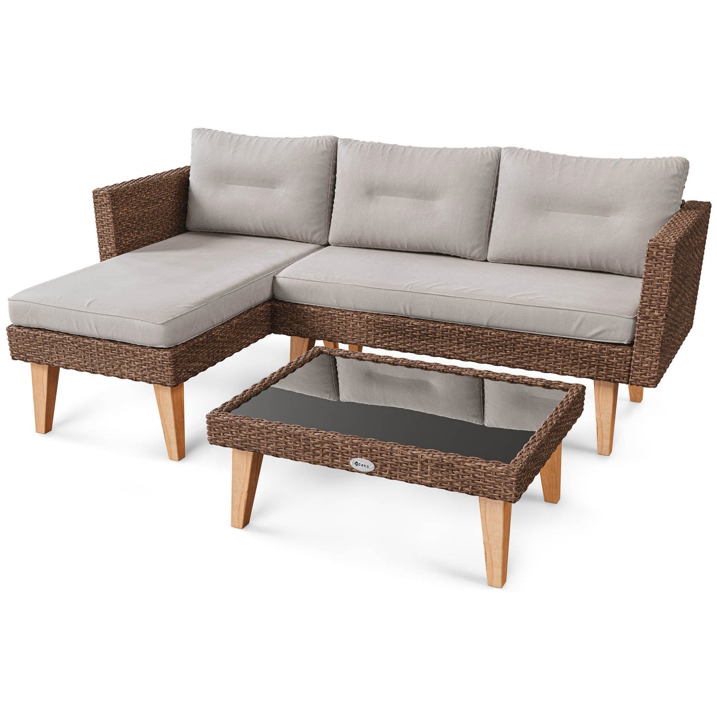 ILOMA garden furniture - Brown/Beige