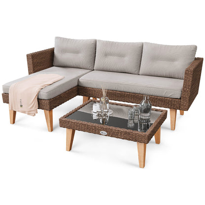 ILOMA garden furniture - Brown/Beige