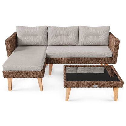 ILOMA garden furniture - Brown/Beige