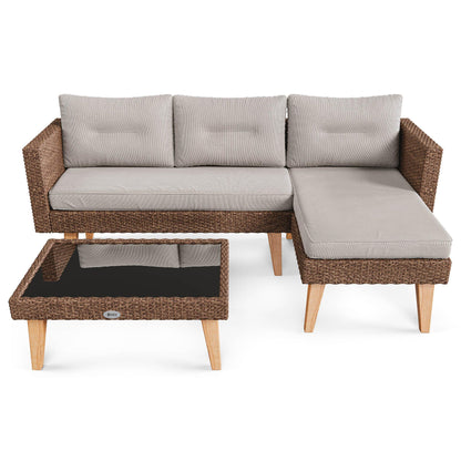 ILOMA garden furniture - Brown/Beige
