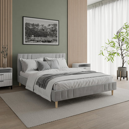 Bed  Jaxon DF-205UB_K - Grey