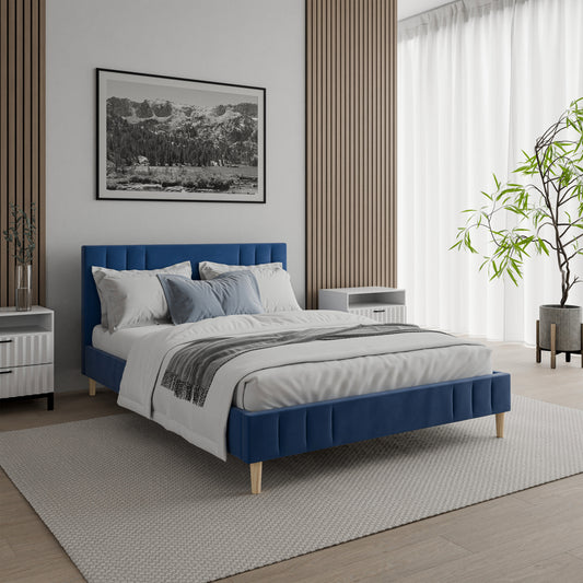 Bed  Jaxon DF-205UB_DB - Navy Blue
