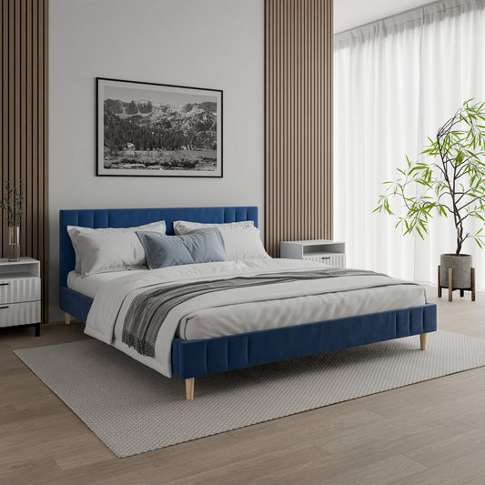 Bed  Jaxon DF-205UB_SK - Navy Blue