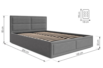 Bed  Jayden DF-206UOB_DB - Graphite