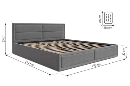 Bed  Jayden DF-206UOB_SK - Graphite