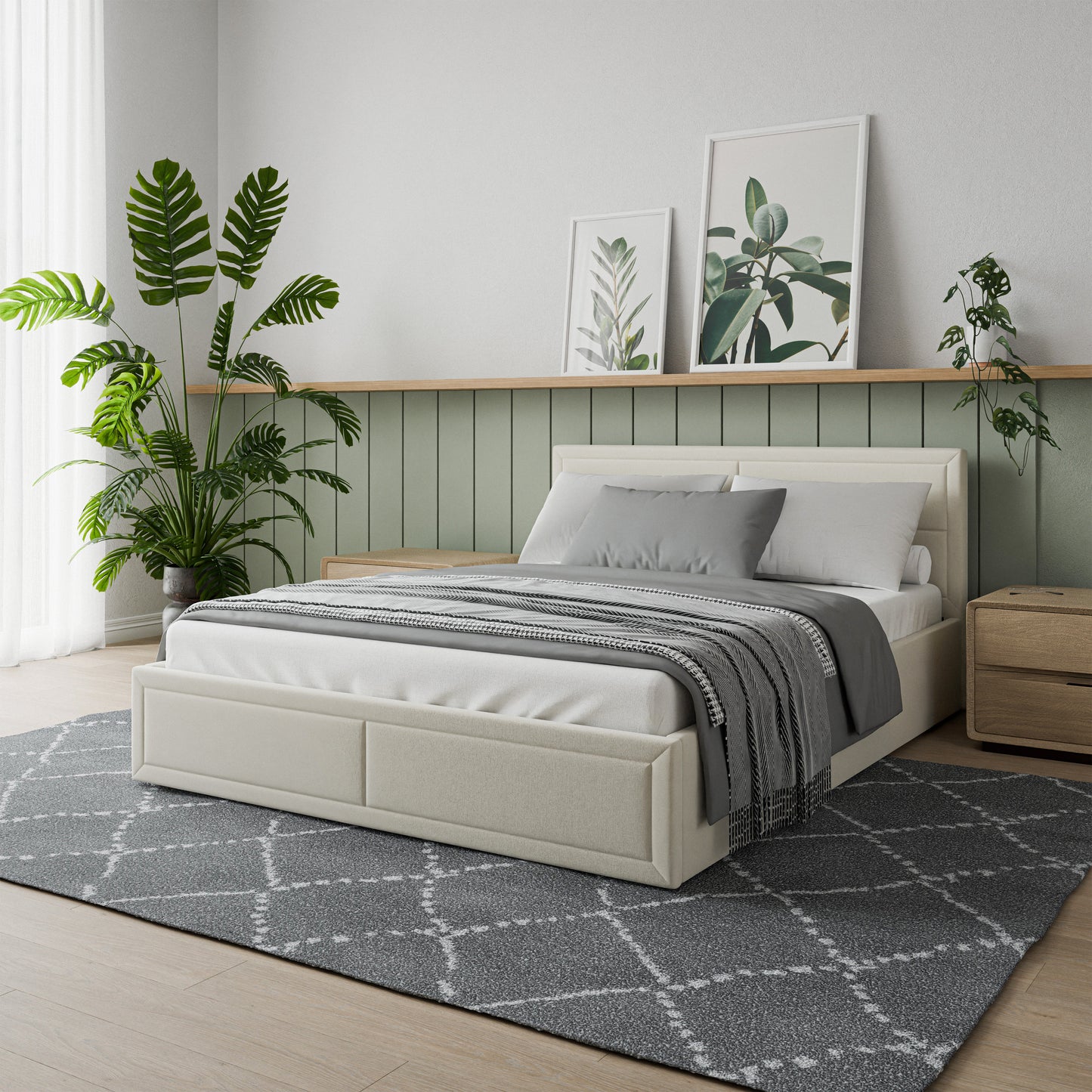 Bed  Jayden DF-206UOB_K - Sand