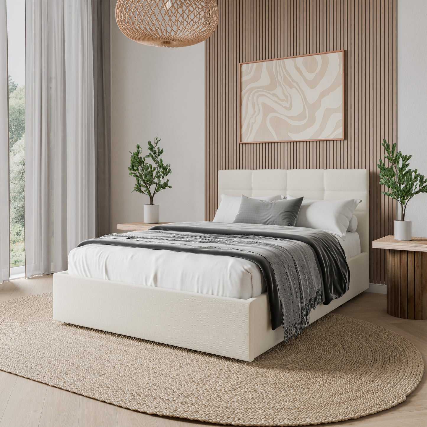 Bed  Julian DF-203UOB_DB - Cream