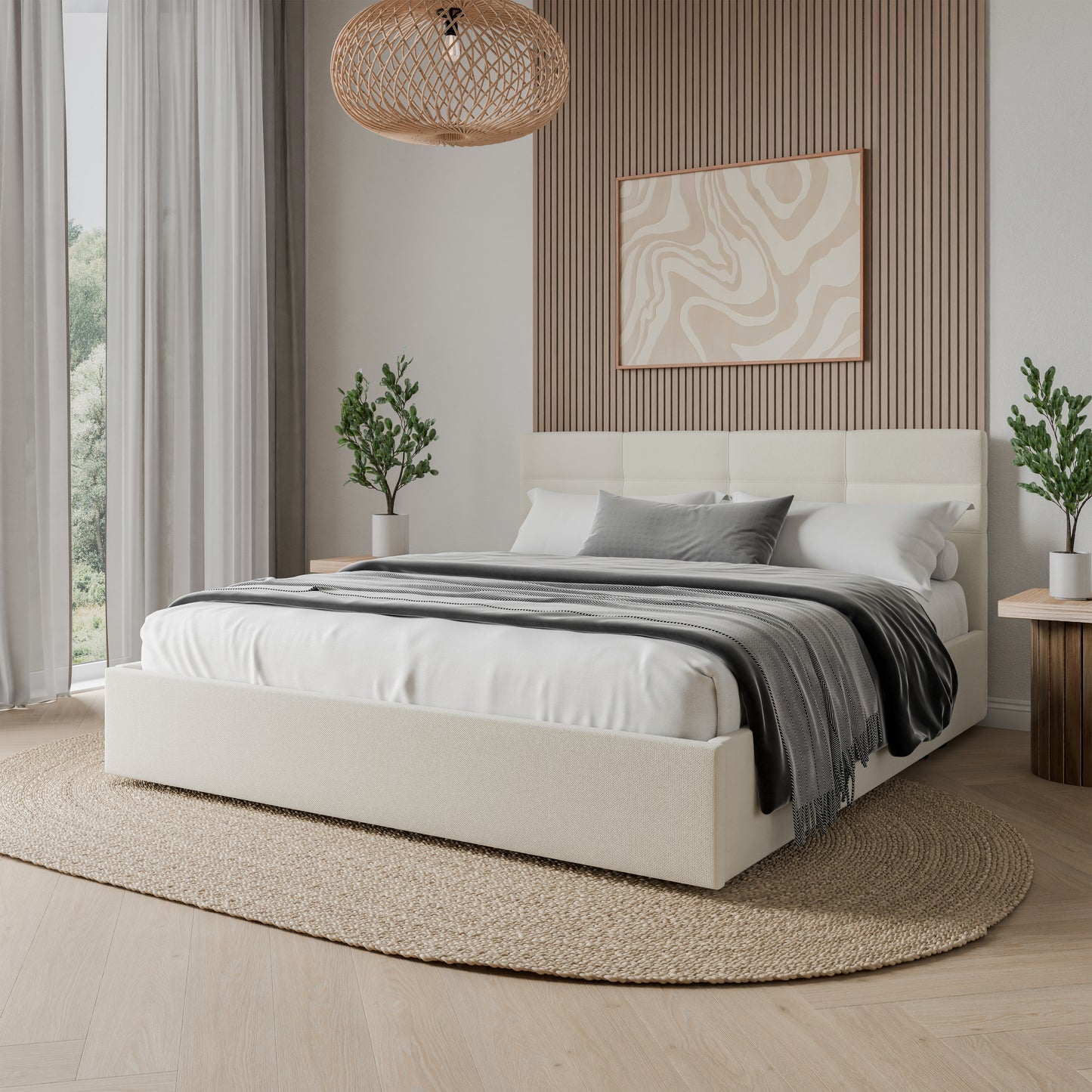 Bed  Julian DF-203UOB_SK - Cream
