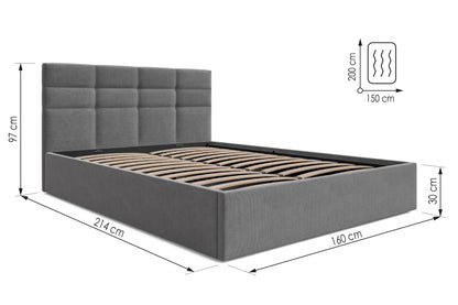 Bed  Julian DF-203UOB_K - Graphite