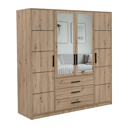 Wardrobe KOS D4 Oak Artisan + Mirror