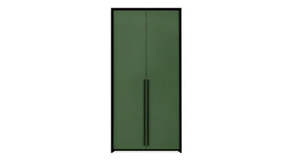 Wardrobe GENUA 105 Black / Bottle Green