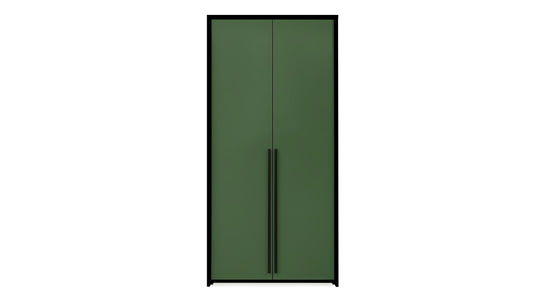 Wardrobe GENUA 105 Black / Bottle Green