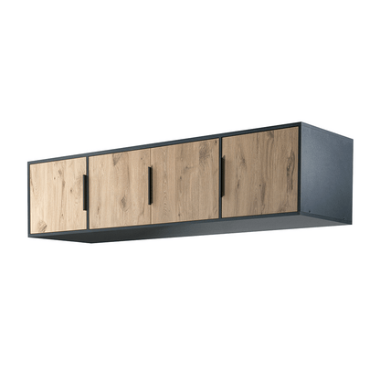 Wardrobe extension LATI D4 Black / Oak Viking