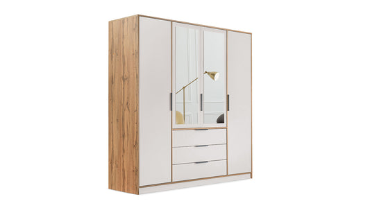 Wardrobe LATI D4 Oak Wotan / Cashmere