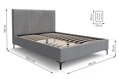Bed  Liam DF-200UB_DB - Light Beige