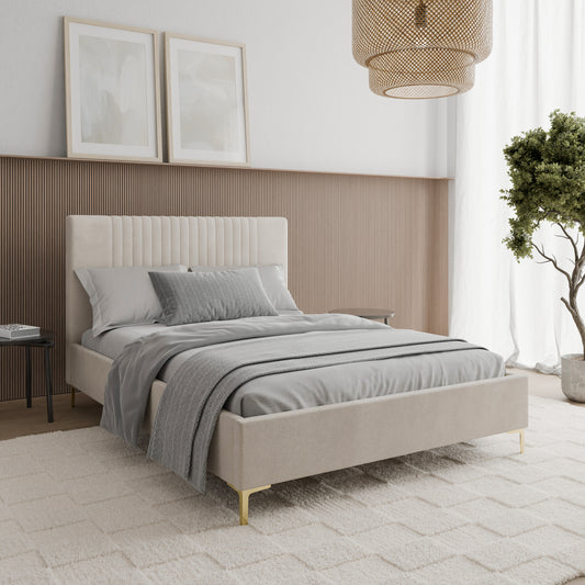 Bed  Liam DF-200UB_DB - Light Beige