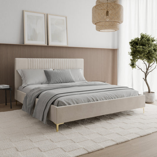 Bed  Liam DF-200UB_SK - Light Beige