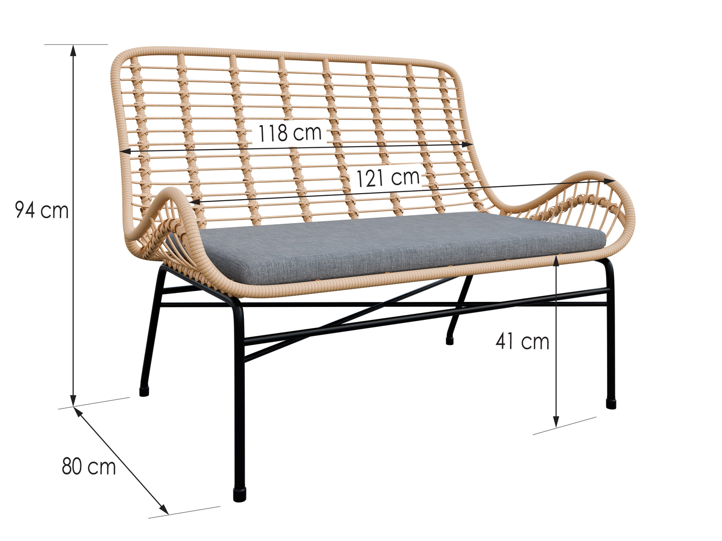 MANOLI garden furniture - Beige/Grey