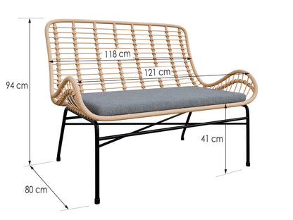 MANOLI garden furniture - Beige/Grey