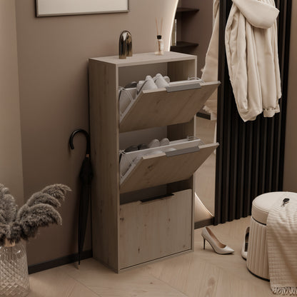 Hallway Shoe Cabinet MILO S3 Oak Artisan