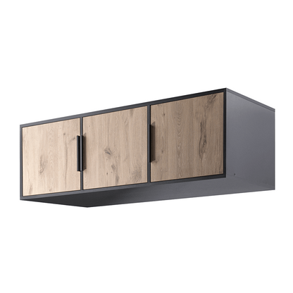 Wardrobe extension LATI D3 Black / Oak Viking