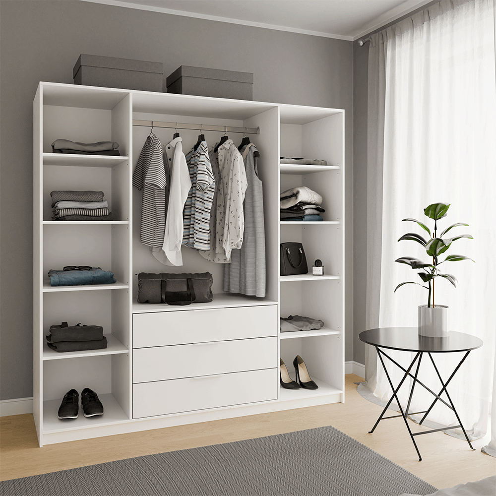 Wardrobe BALI D4 Oak Sonoma + Mirror