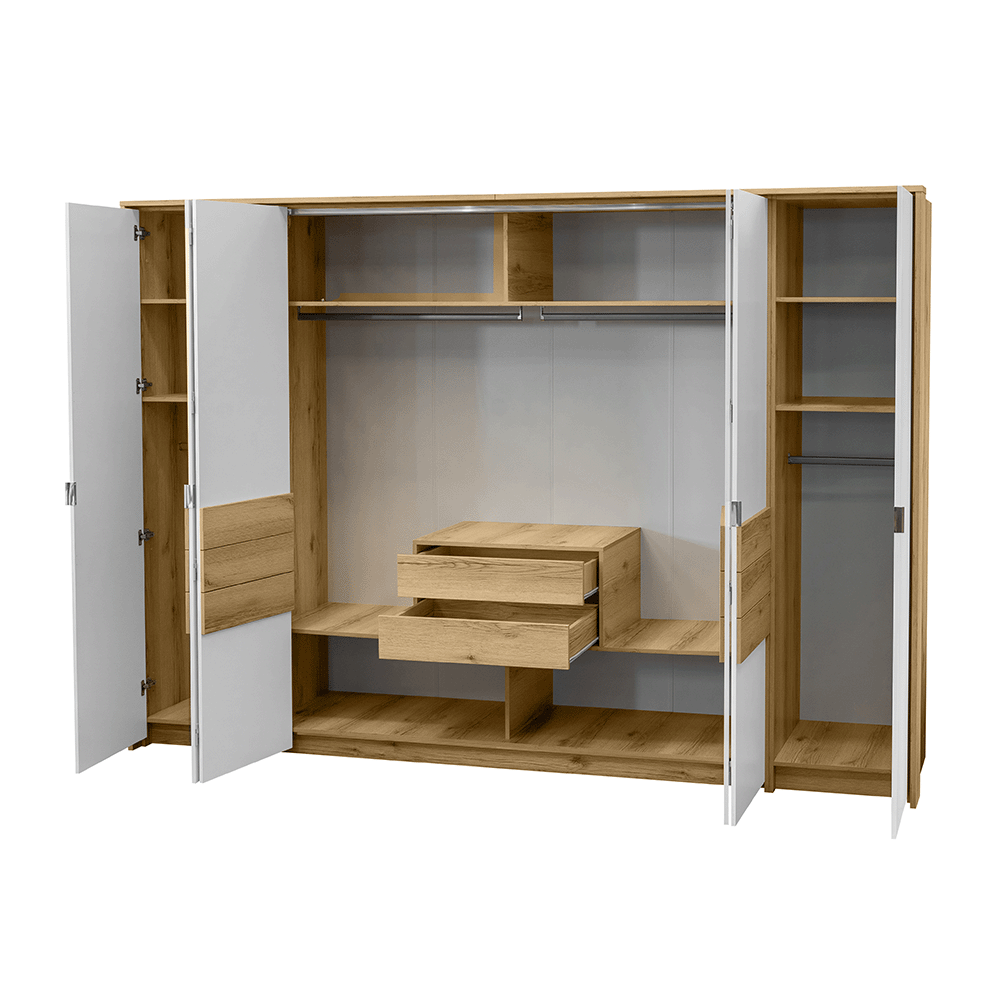 Wardrobe PANAMA 310 Grand Natural Oak / White
