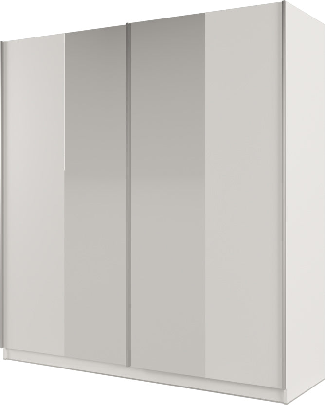 PRAGA 200 Wardrobe White/Mirror