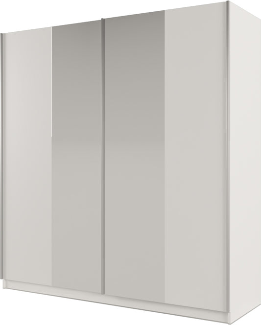 PRAGA 200 Wardrobe White/Mirror