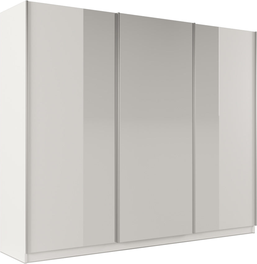PRAGA 250 Wardrobe White/Mirror
